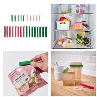 KẸP TÚI IKEA BEVARA 26 chiếc (16x11cm +10x6cm)