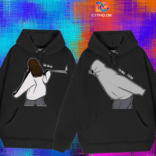 Áo nỉ hoodie cặp đôi nam nữ người yêu đẹp giá rẻ, dễ thương unisex basic oversize form rộng chất nỉ bông dày GOAT STORE