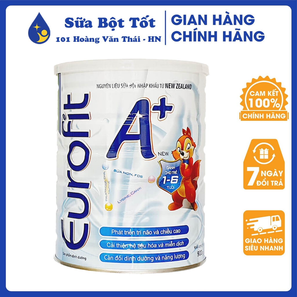 Sữa Eurofit A+ 900g (Trẻ từ 1-6 tuổi)