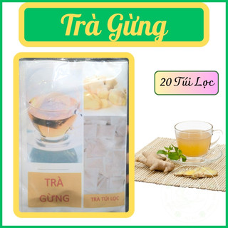 TRÀ GỪNG - 20 Túi Lọc, Giảm Ho, Tăng Cường Hệ Miễn Dịch