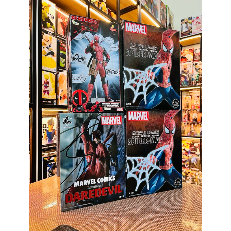 Mô hình Marvel: Deadpool, Spiderman & Daredevil - Chính hãng