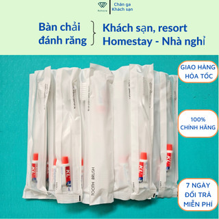 Bàn chải răng dùng 1 lần cho nhà nghỉ và khách sạn combo 100 bộ, bộ amenitest phòng tắm [ hỏa tốc HCM ]