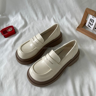 Giày Loafer nữ đế cao Pong Shoes- Full Box- Mã 1649