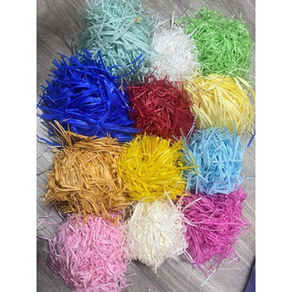 1 KG - Giấy rơm, giấy vụn, giấy sợi lót hộp quà trang trí, lót chống sốc