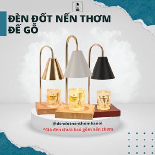 Đèn đốt nến thơm - Phụ kiện nến thơm BBW, Yankee, Candle Cup - Đế gỗ chỉnh độ sáng to nhỏ