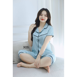 Set Pyjama lửng chất lụa cai cấp
