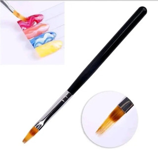 Cọ ombre cọ tán omber( đầu dẹt , cán gỗ đen)