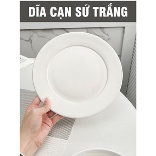 DĨA TRÒN CẠN SỨ TRẮNG – ĐỦ SIZE  (CỠ 6,7,8,9)