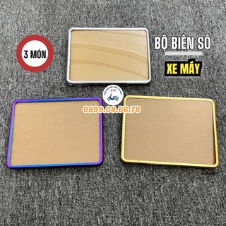 Bộ Viền Biển Số, Full Bộ Mica Xe Máy Titan