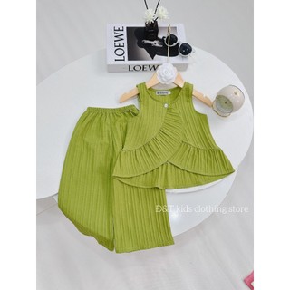 Bộ Vạt Bèo Cho Bé Gái ( 10 - 29kg )