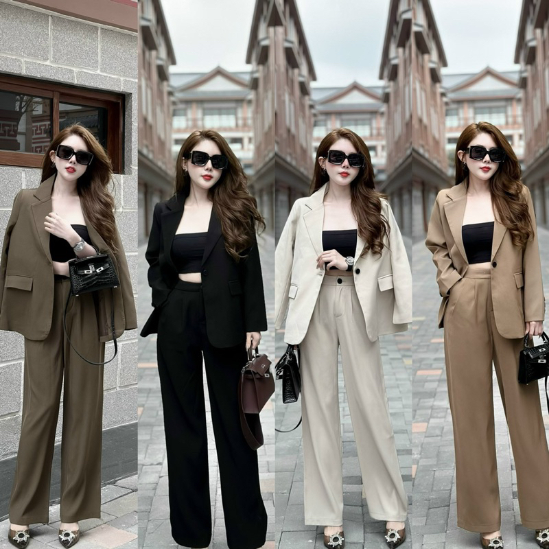 Set vest nữ dài tay lịch sự, sang chảnh với các tone màu bắt mắt, nổi bật dành cho các nàng đi chơi hoặc đi làm. Mã 6803