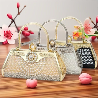Cốp đá dự tiệc cầm tay có dây đeo chéo