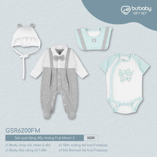 Set quà tặng sơ sinh, quà tặng đầy tháng cao cấp cho bé Bu baby