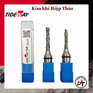 Mũi cắt CNC gỗ dao phay 2 me Xoắn khoan TCT Tideway 5mm 6mm MCCNC-X-TW