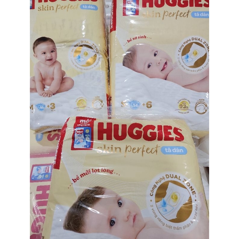 Tã bỉm Huggies dán đủ size S80 /S54/ NB74/M76