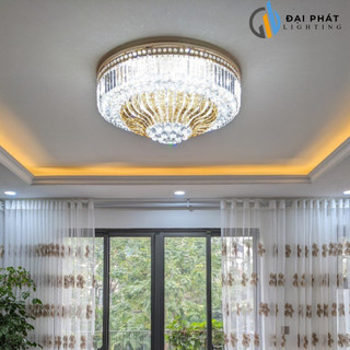 Đèn trần, đèn ốp trần pha lê 305 thiết kế hiện đại sang trọng trang trí phòng khách