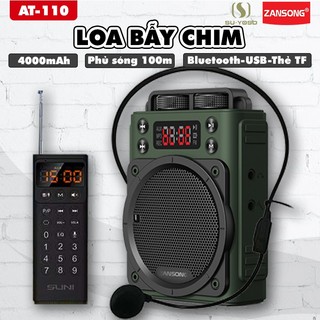 Máy trợ giảng công suất lớn AT110 Zansong kèm micro dây, remote điều khiển từ xa pin siêu trâu
