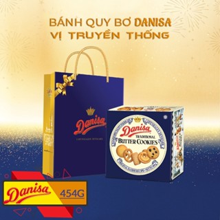 BÁNH QUY BƠ DANISA HỘP THIẾC ĐẦY ĐỦ(kèm túi giấy )