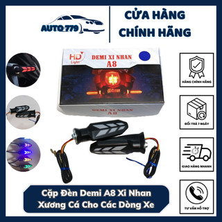 Đèn dimi a8 nhan xương cá cho các dòng xe xi nhan a8