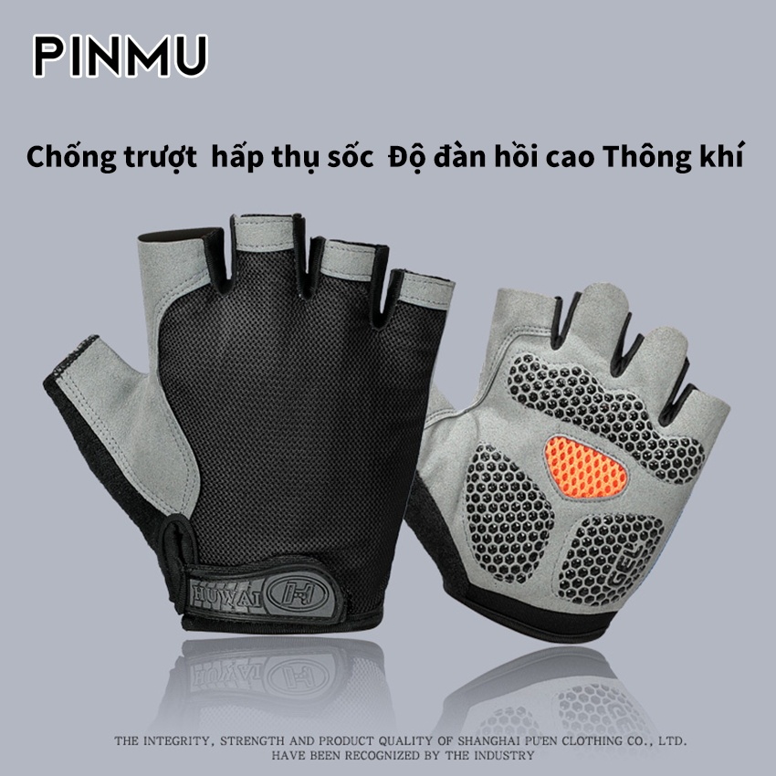 PINMU Găng tay gym Được áp dụng nam và nữ Chất liệu chống trượt S M L XL có