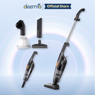 Máy hút bụi cầm tay Deerma DX115C 600W lực hút 15Kpa 3 đầu hút tiện lợi - Hàng chính hãng