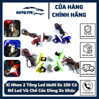 [ CHÍNH HÃNG ] 1 Cặp Xi Nhan Led Multi Có Đế Led Gắn Ex 150 Và Chế Các Dòng Xe Khác