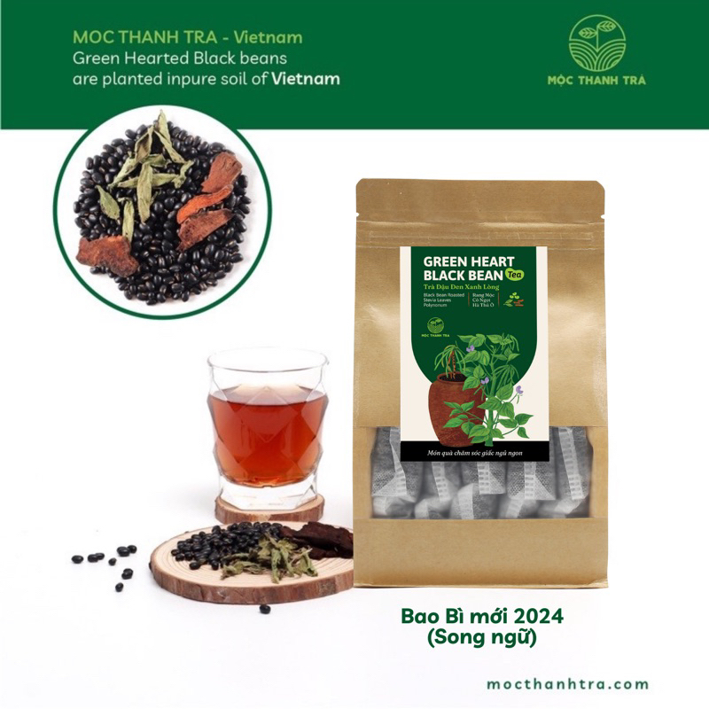 Đậu Đen Xanh Lòng Rang Mộc - Cỏ Ngọt - Hà Thủ Ô MỘC THANH TRÀ - Trà giải nhiệt, thanh lọc cơ thể, chăm sóc giấc ngủ ngon | BigBuy360 - bigbuy360.vn