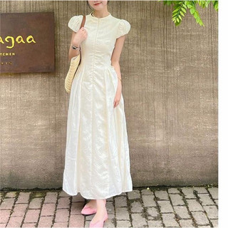 [Lily] Váy nữ dáng dài, đầm nữ dáng dài chiết eo hông dáng dài xếp ly xoè thời trang nữ mới