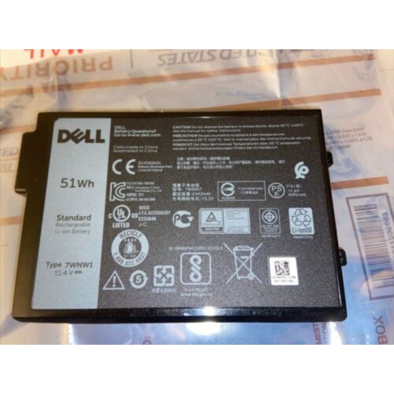 Pin laptop New 7WNW1 Battery For Dell Latitude 5420 5424 7424 Rugged Extreme GK3D3 DMF8C