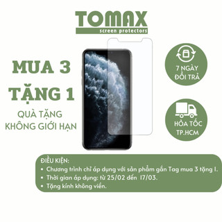 Cường Lực IPhone Không Viền Không Full Các Dòng 6/6s/7/7plus/8/8plus/x/xr/xs/11/12/pro/max [Tomax Shop]