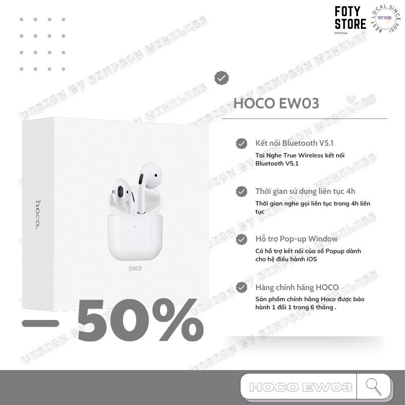 Tai nghe Bluetooth EW03 Plus