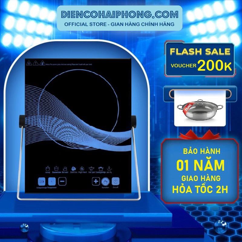 ( tặng silicon có hoặc ko tuỳ đợt ) Bếp Điện Từ Đơn PL 2200w