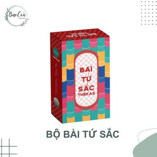 Bộ bài Tứ Sắc theKAS gồm 120 lá cao cấp, giấy mỹ thuật sang xịn mịn