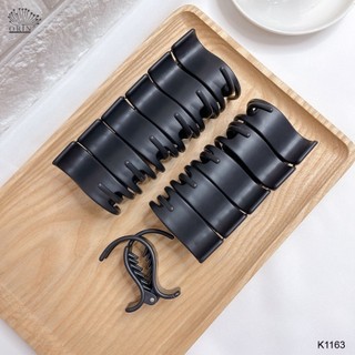  Set 12 kẹp 3 răng đen nhám Yuuki giữ tóc xoăn tiện lợi