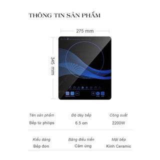 ( tặng silicon có hoặc ko tuỳ đợt ) Bếp Điện Từ Đơn PL 2200w