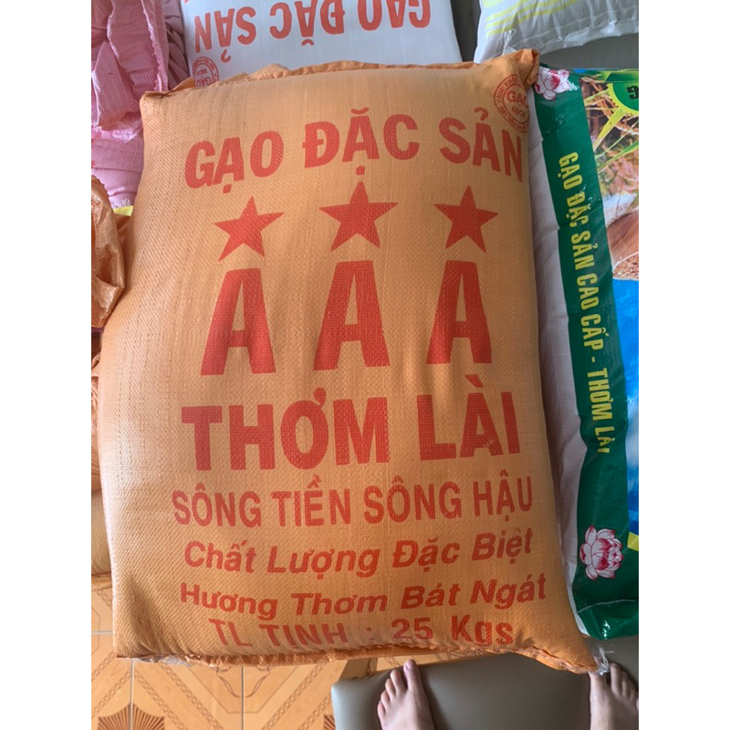 Gạo thơm lài 3A bao 25kg