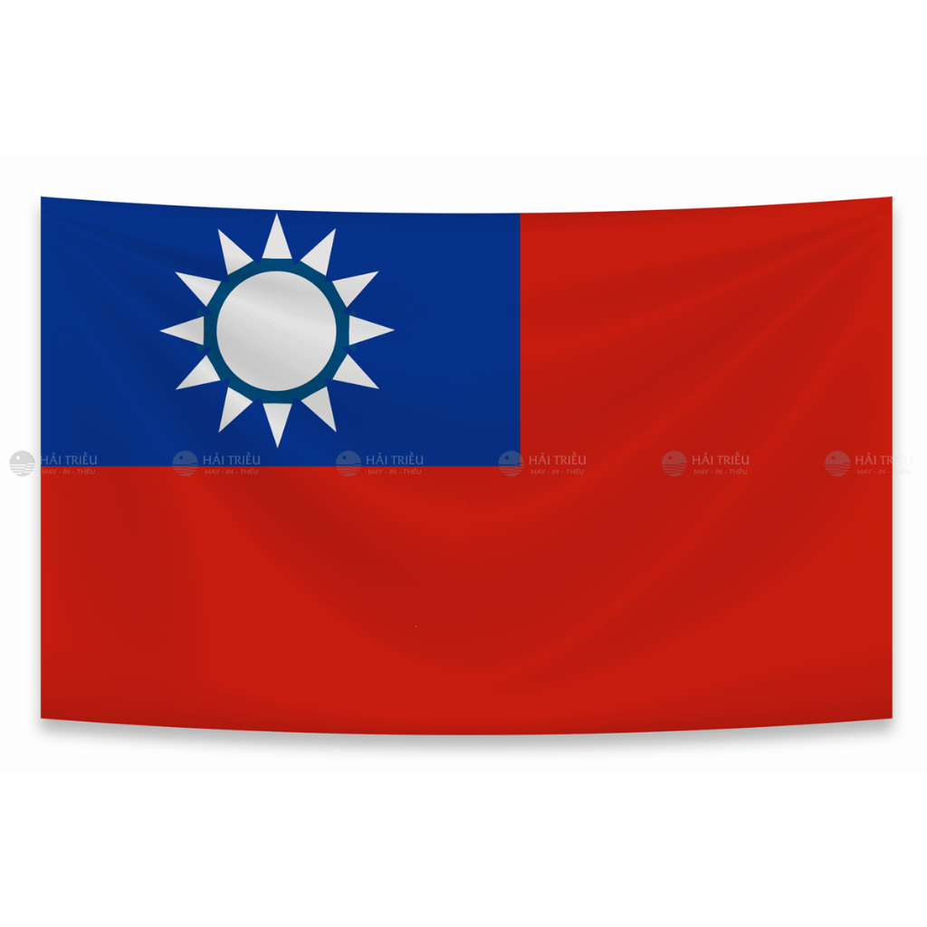 Lá cờ Đài Loan (Taiwan) [Vải Kate cao cấp]