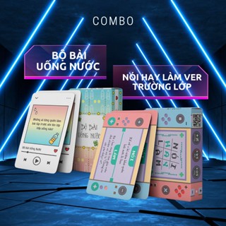 Combo 2 bộ bài Uống Nước và Nói Hay Làm Trường Lớp, bộ bài dành cho học sinh vui vẻ lầy lội