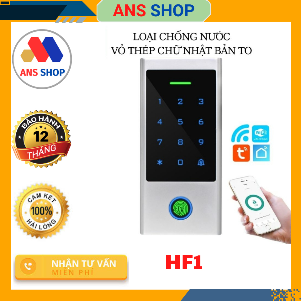 HF1-Đầu đọc vân tay, thẻ từ, cửa cuốn, kết hợp được tất cả các loại khóa điện tử, Access Control