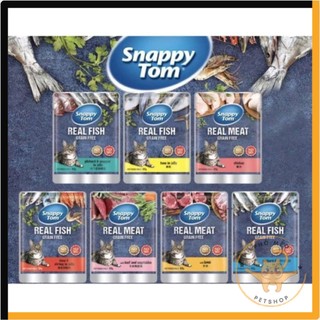 Pate mèo Snappy Tom Real Fish 85G, thịt cá thật