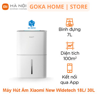Máy hút ẩm xiaomi new widetech 18l - 30l ion kháng khuẩn, điều hòa không khí, điều khiển từ xa - bảo hành 12 tháng