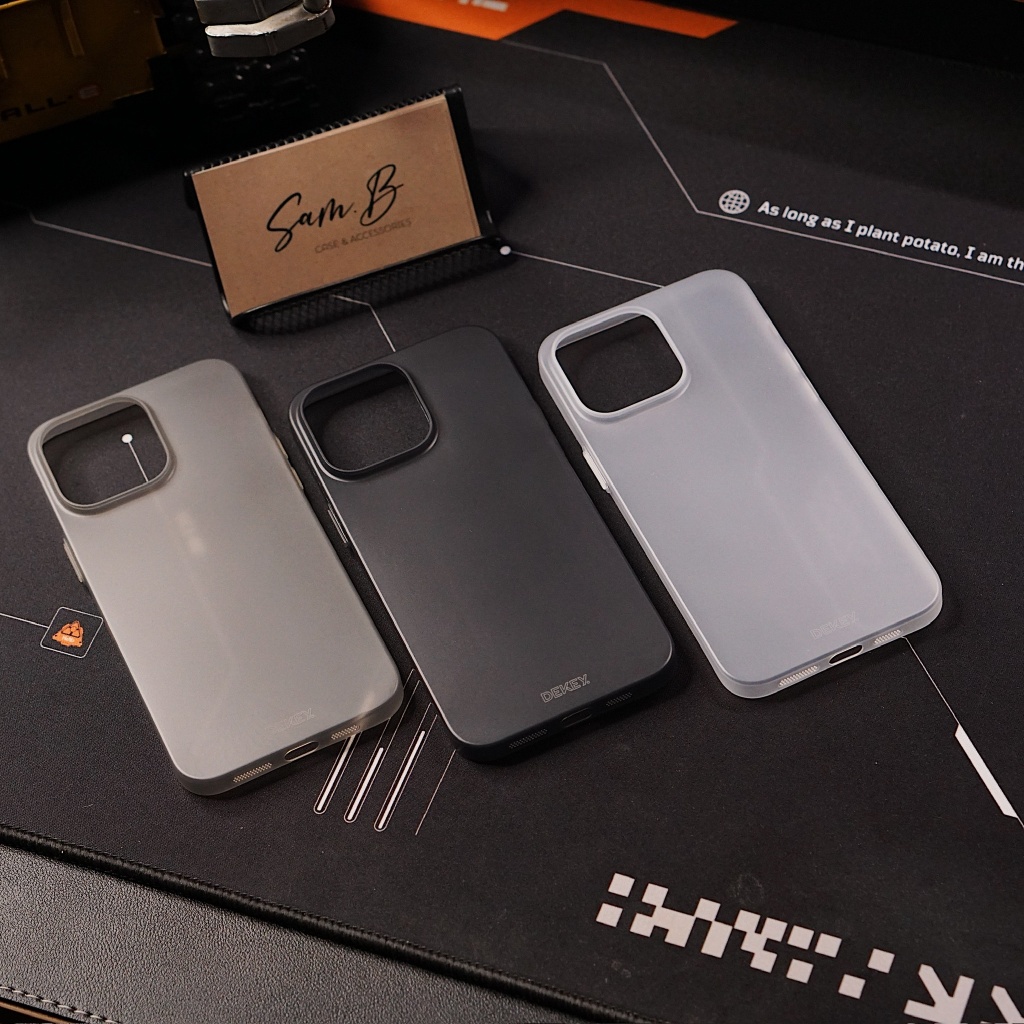 Ốp Lưng DEKEY invisible Siêu Mỏng Chất Liệu Nhựa TPU Cho iPhone 15 Pro Max - Hàng Chinh Hãng