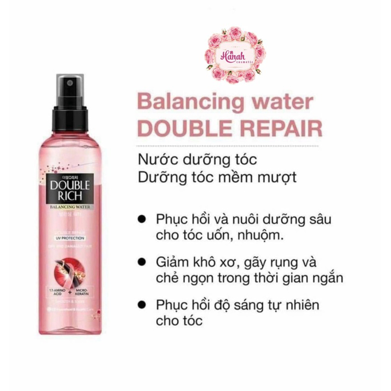 NƯỚC XỊT DƯỠNG TÓC DOUBLE RICH HỒNG