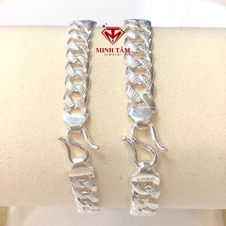 Lắc tay bạc nam bản nhỏ chất liệu bạc ta Minh Tâm Jewelry