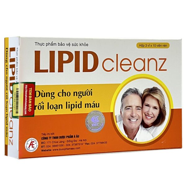 Lipid Cleanz, hỗ trợ làm giảm, Lipid, cholesterol máu LIPIDCLEAN H/30 VIÊN