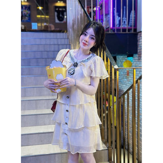 Váy tơ suông Chà neo