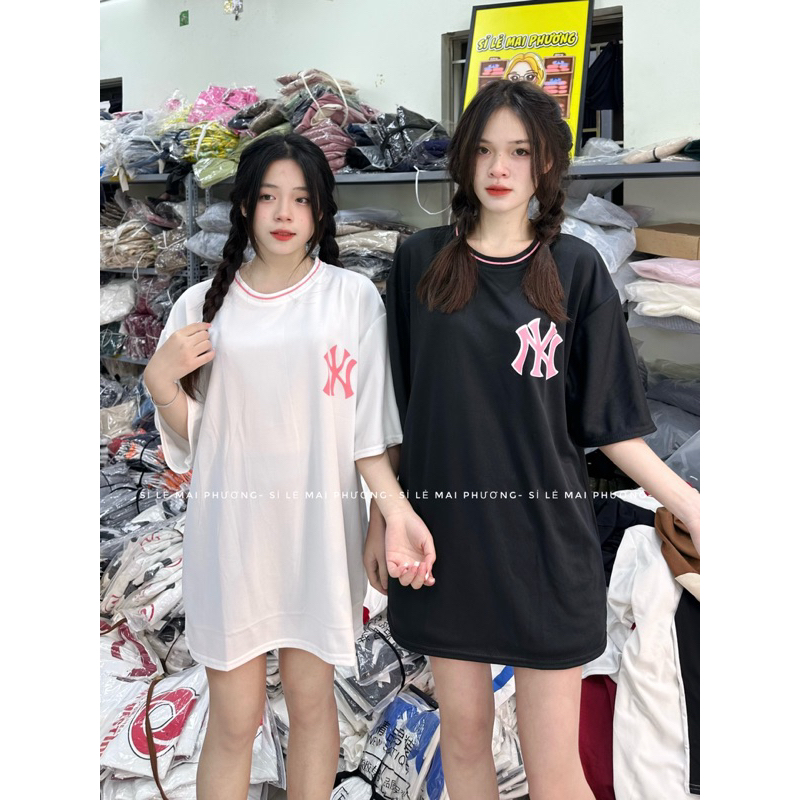 Áo Thun Logo NY Hồng [Sỉ lẻ mai phương]