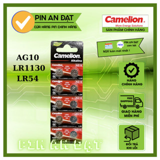 Pin AG10 / LR54 /LR1130 /389/SR54W dùng cho máy trợ thính máy tính Casio 10 viên/ vỉ