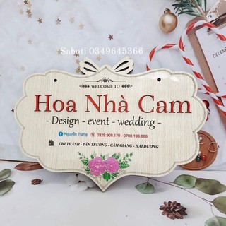 Bảng tên shop free thiết kế