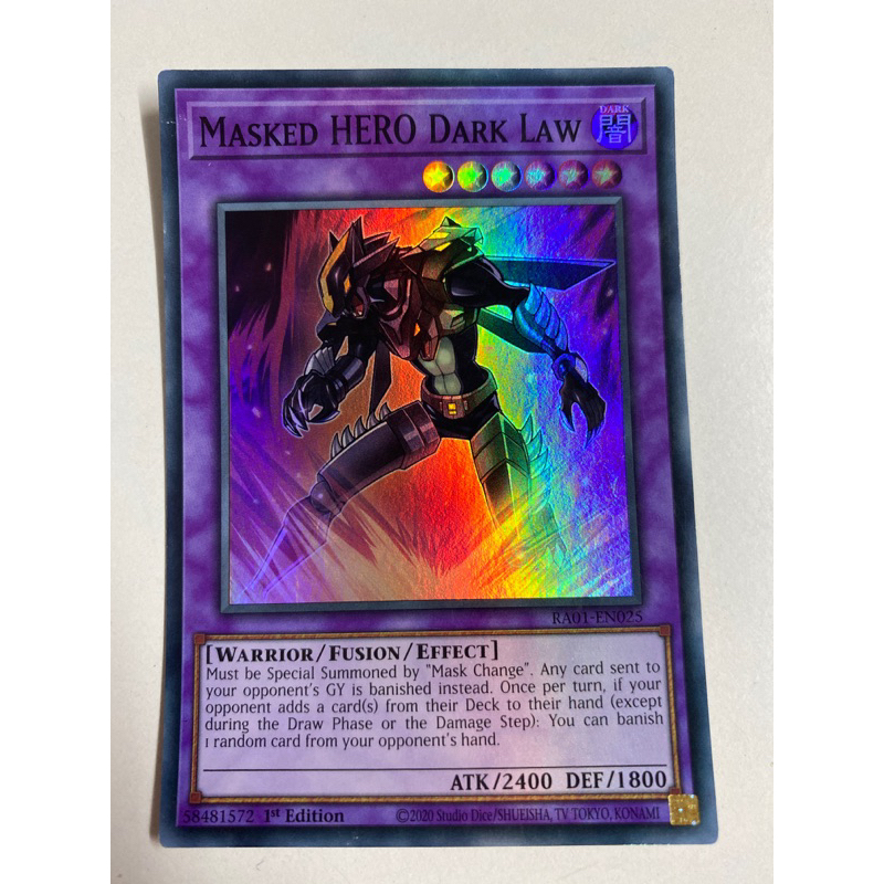 Thẻ bài Yugioh Masked HERO Dark Law